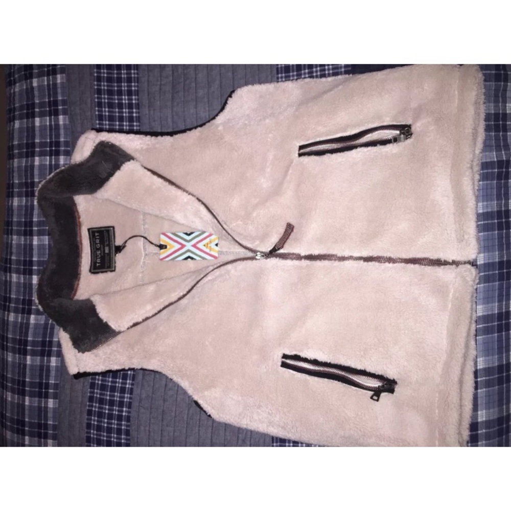 True Grit Pebble Pile Vest NEW WITH TAGS